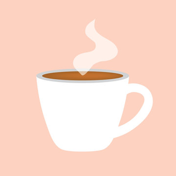 hot coffee cup icon- vector illustration