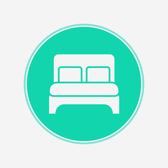 Bed vector icon sign symbol