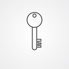 Key vector icon sign symbol