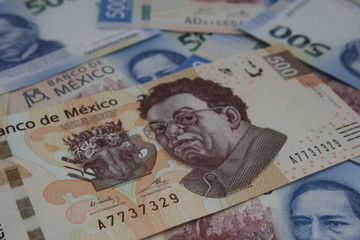 Billetes de 500 pesos mexicanos