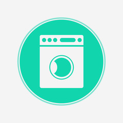 Washing machine vector icon sign symbol