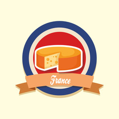 france culture card with cheese