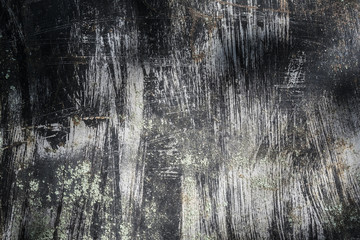 the dark texture gray metal with splashed black paint, grunge abstract background