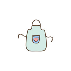 Apron icon. Element of mother day icon for mobile concept and web apps. Colored Apron icon can be used for web and mobile