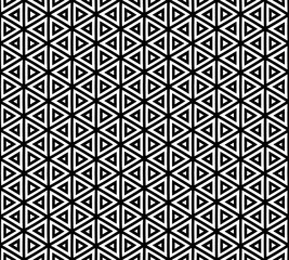 Abstract seamless black and white pattern