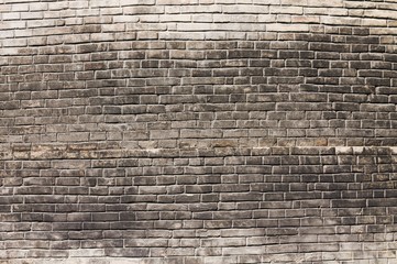 Black bricks wall background (Tolentino, Marche, Italy)