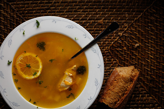 Soupe maison au blanc de polet