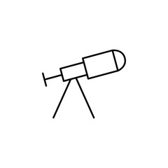 telescope icon. Element of school icon for mobile concept and web apps. Thin line telescope icon can be used for web and mobile