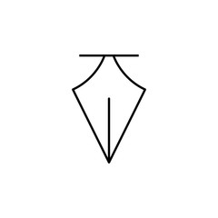 a pen icon. Element of school icon for mobile concept and web apps. Thin line a pen icon can be used for web and mobile
