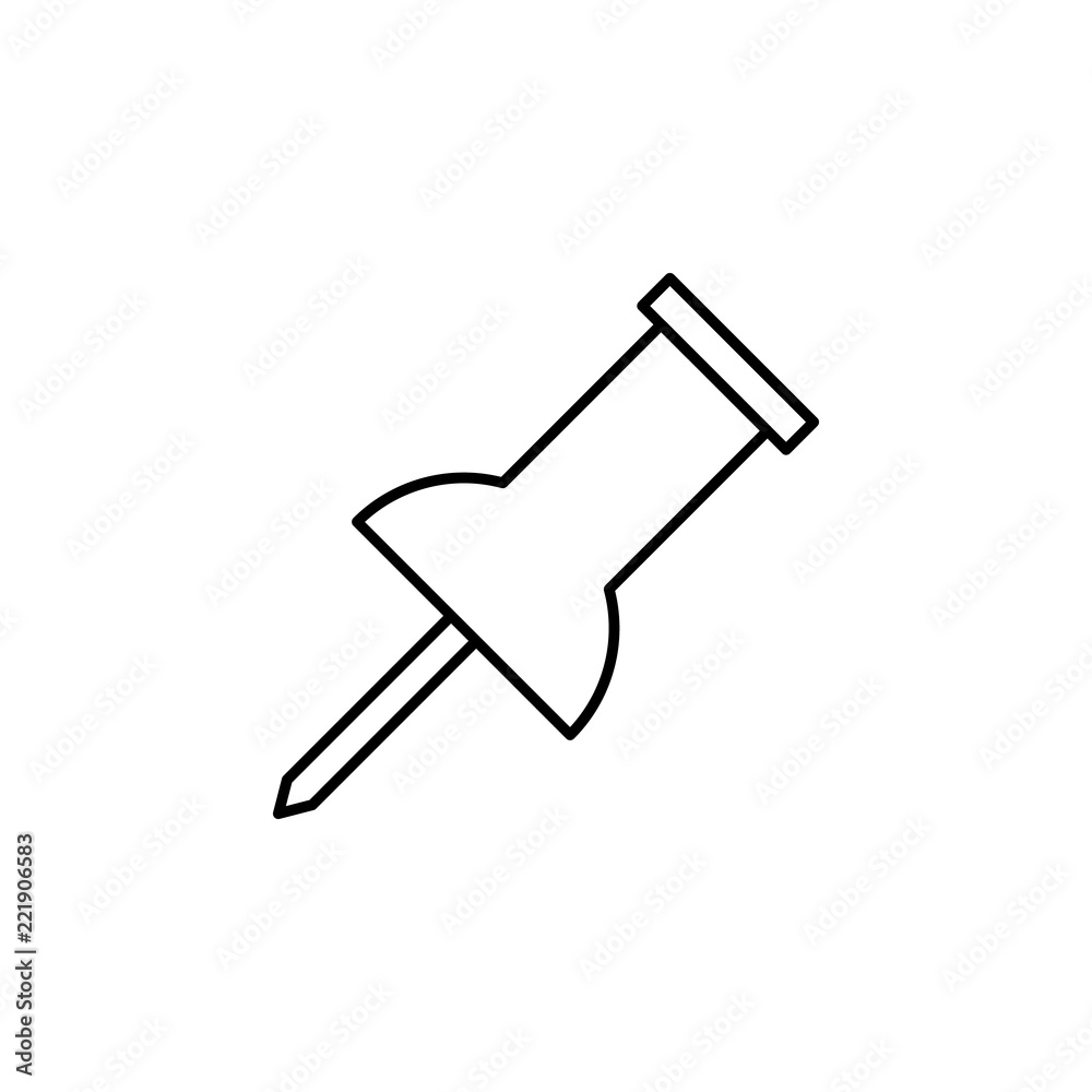 Poster button icon. element of education for mobile concept and web apps icon. thin line icon for website d