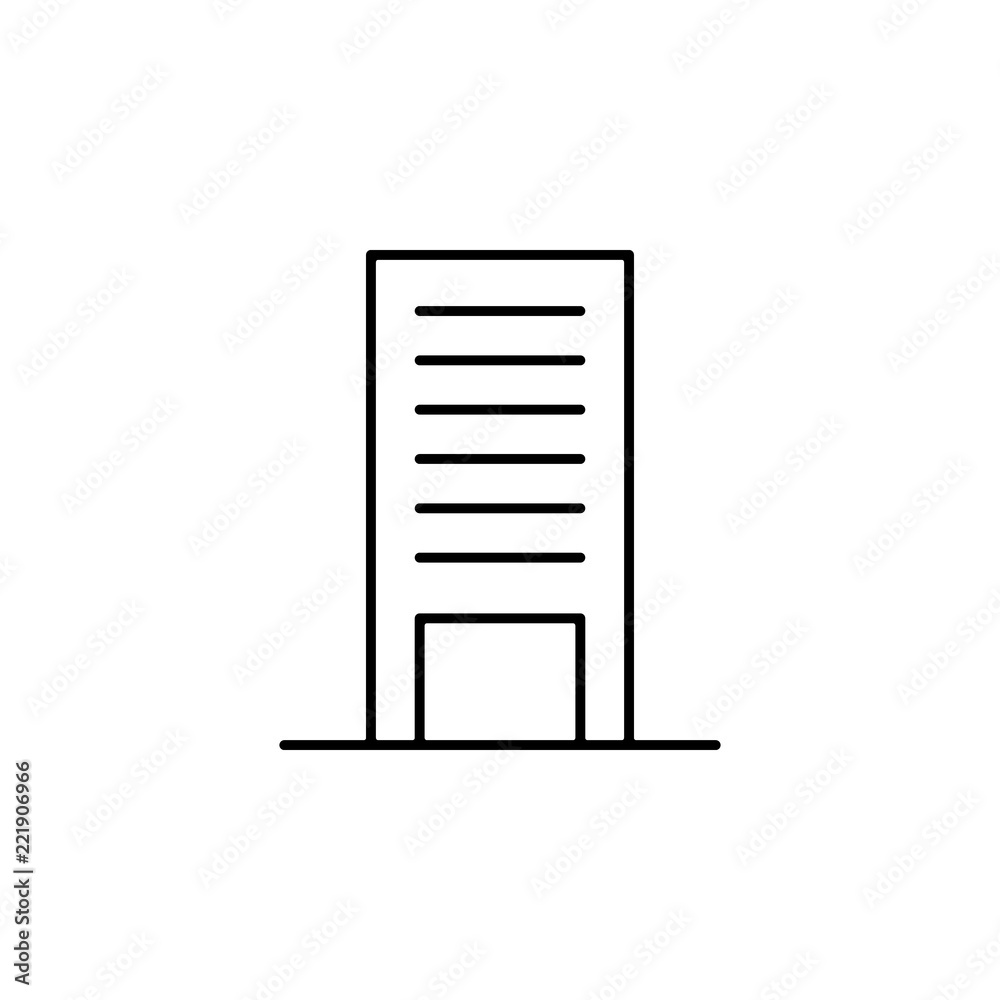 Poster bank building icon. element of finance for mobile concept and web apps icon. thin line icon for webs