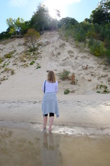 girl with sand