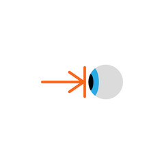 laser surgery illustration. Element of optometry icon for mobile concept and web apps. Colored laser surgery illustration can be used for web and mobile