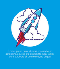 rocket start up icon