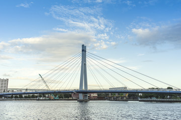 tatsumi sakurabashi bridge over shinonome canal tokyo 