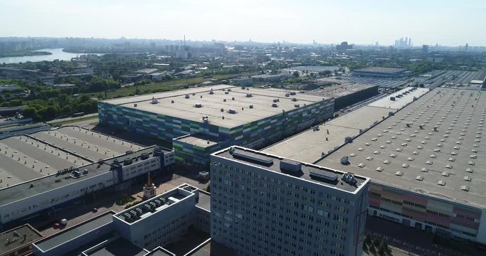 Aerial view over Technopolis Moscow
