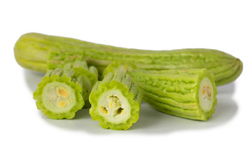Bitter Cucumber isolate on White
