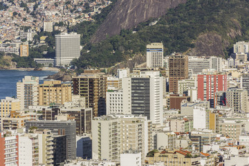 Fototapeta premium landscape of the Cantagalo favela