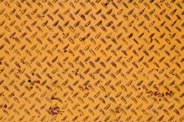 Naklejka premium 古い鉄板 チェッカープレート