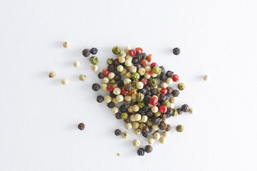 pepper mix on a white background