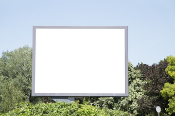 Blank billboard