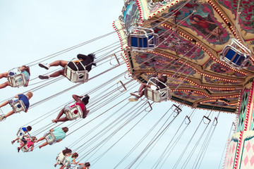 Fair Swing ride with kids