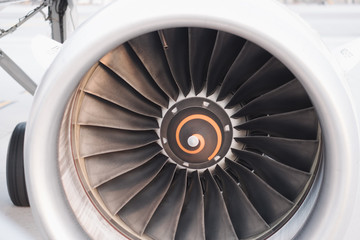 a airplane turbine detail