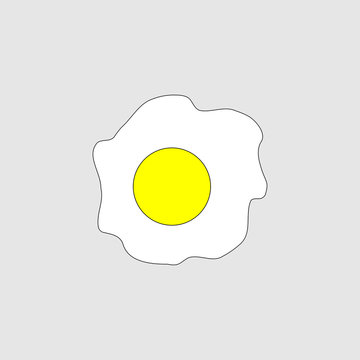 Fried egg icon design