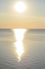 sunset on sea