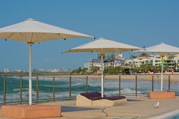 Umbrellas by the beach