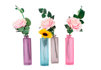 Flowers in vases