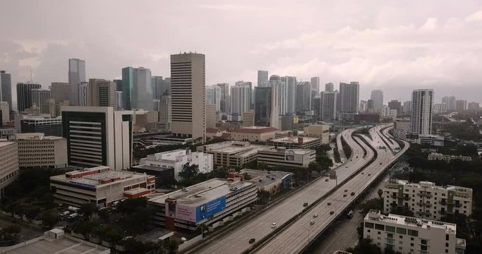 Interstate Highway Takes Travelers into Miami Florida and the Surrounding Area