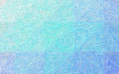 Abstract illustration of blue and green Impressionist Impasto background, digitally generated.