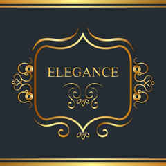 elegance style golden frame