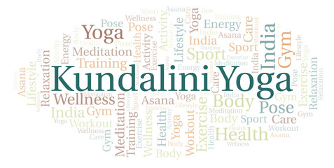 Kundalini Yoga word cloud.