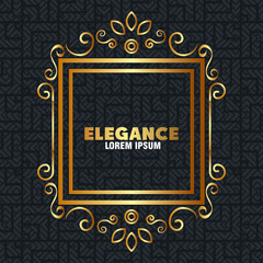 elegance style golden frame