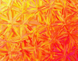 Good abstract illustration of orange large color variations Oil painting. Lovely background for your project.