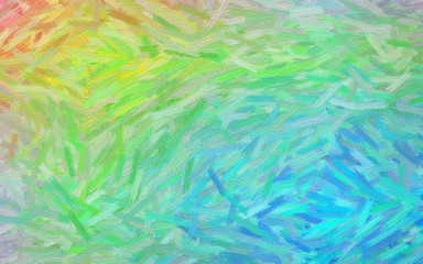 Fototapeta na wymiar Useful abstract illustration of pink, green and blue large color variations Oil painting. Beautiful background for your project.