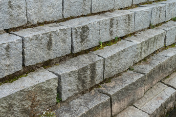 Treppen Stufen aus grauemn Stein
