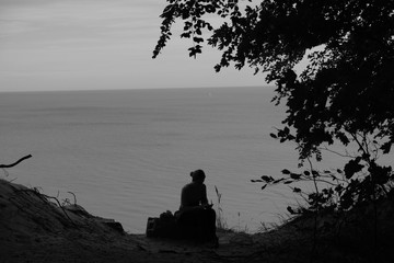 person with ocean