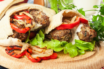 Tasty kofta kebab