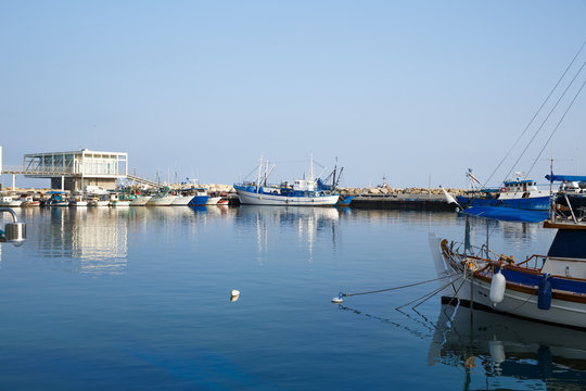 Marina with fishing boats