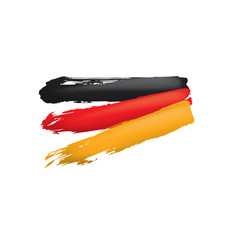 Germany flag, vector illustration on a white background