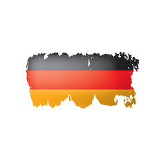 Germany flag, vector illustration on a white background