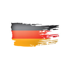 Germany flag, vector illustration on a white background