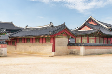Obraz premium Gyeongbokgung Palace at Seoul in South Korea