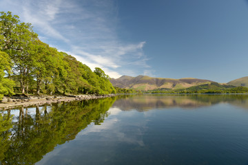 Obraz premium Shore of Derwentwater near Keswick, Lake District