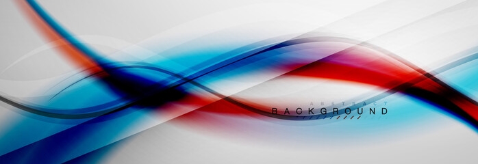 Smooth flowing wave motion concept background