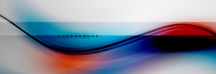 Smooth flowing wave motion concept background