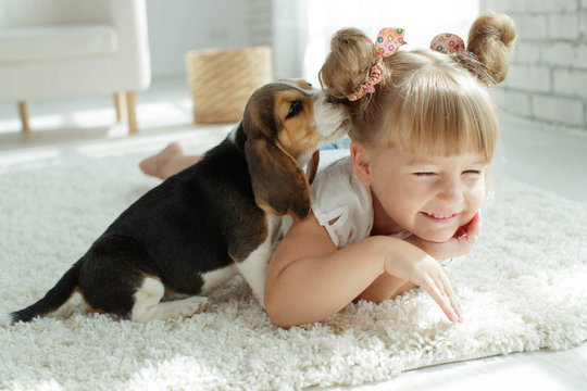 Child With Dog 